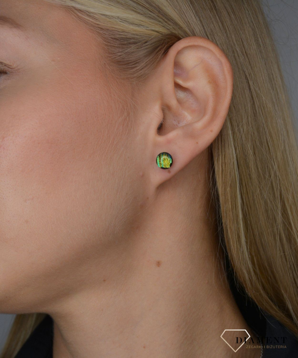 Kolczyki srebrne szkło weneckie kolorowe Murano 01.jpg